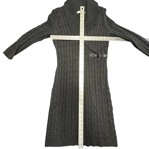 Calvin Klein ~ Women’s Grey Cable Knit LS Sweater Dress ~ Size M - Picture 10 of 10